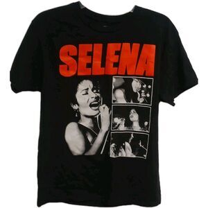 Selena Gomez Y2K Black Graphic Medium T Shirt Music Sexy
